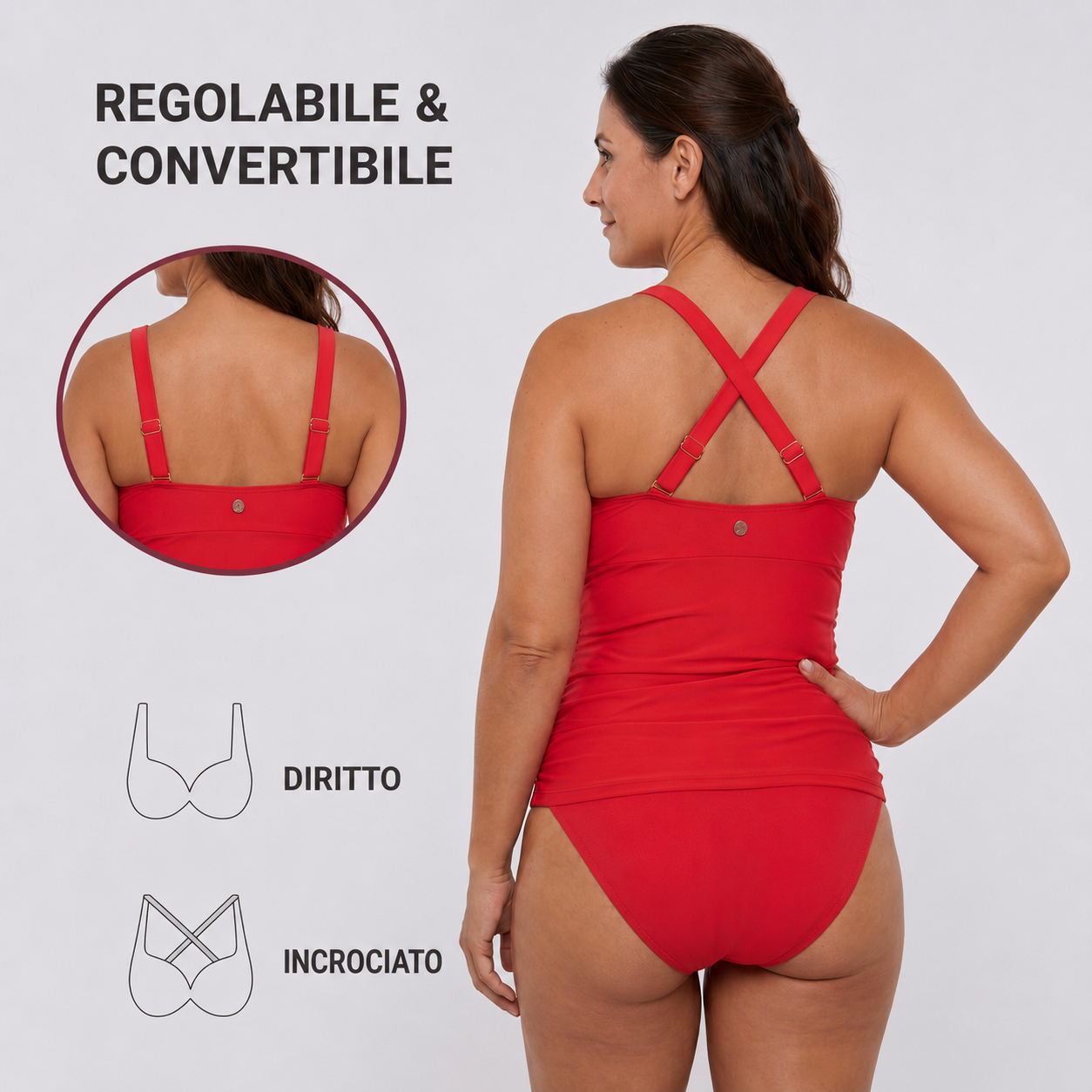 Costume Intero Modellante Sirena — Effetto Pancia Piatta