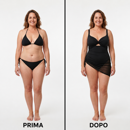 Costume Intero Modellante Sirena — Effetto Pancia Piatta